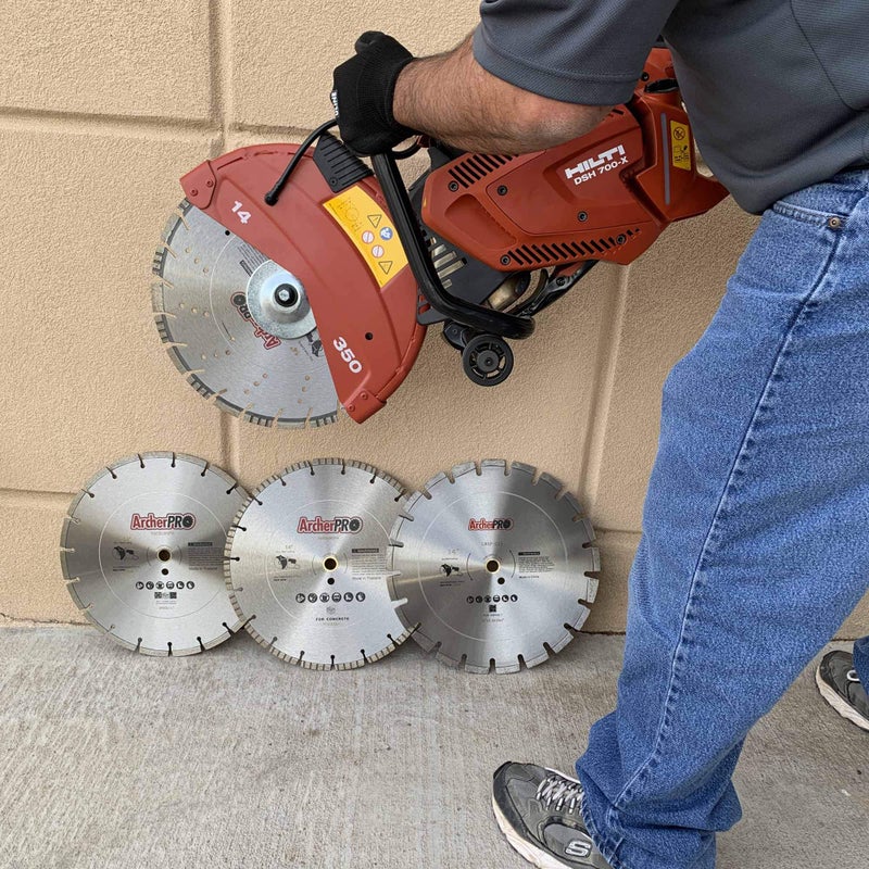 ArcherPro Archer Pro 14" in. General Purpose Diamond Saw Blades for Fast Cutting Concrete, Stone, Masonry, Pavers, Bricks, Blocks - Image 3